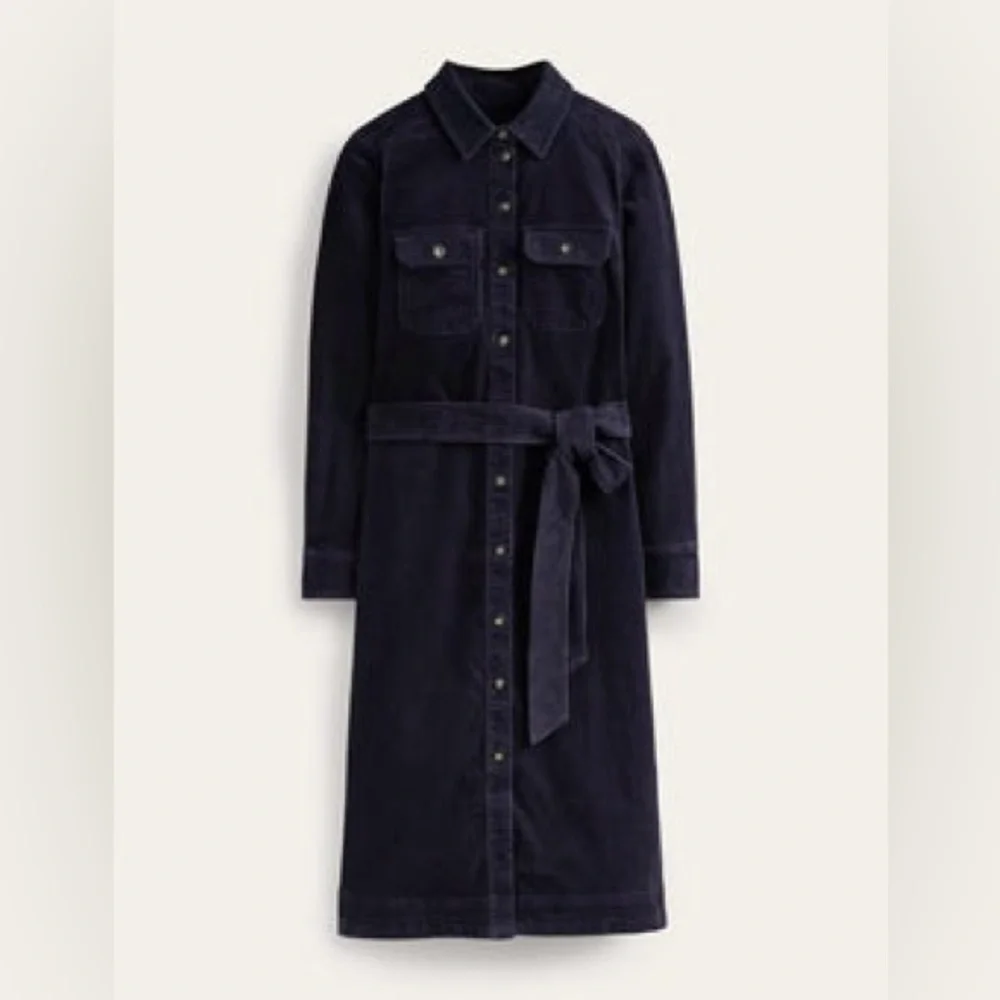 Boden Eloise Corduroy Midi Shirt Dress - Picture 4 of 13
